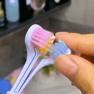 Three Sided Soft Hair Toothbrush  for Adults & Children