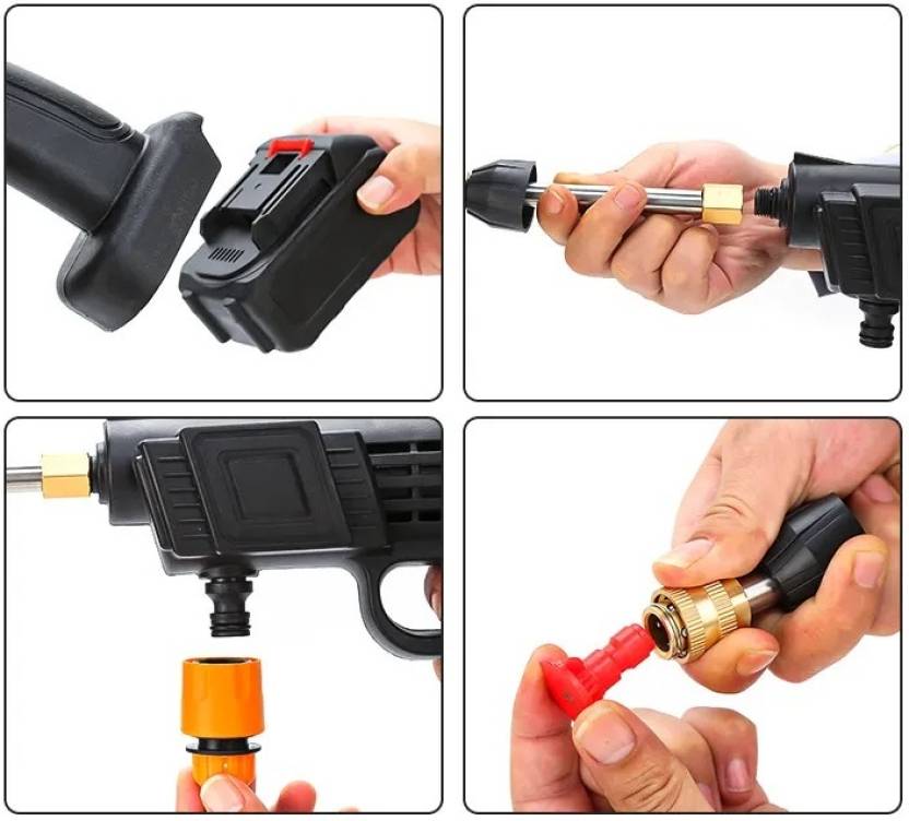 Wireless Car Washer Gun (Double Battery Included)