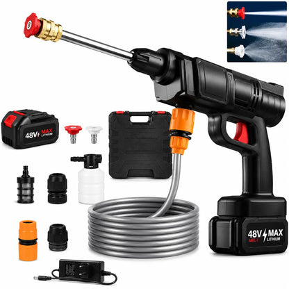 Wireless Car Washer Gun (Double Battery Included)